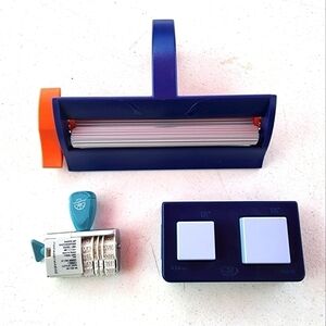 Craft lot crimper square punch stamp Fiskars Creative Memories Amy Tangerine